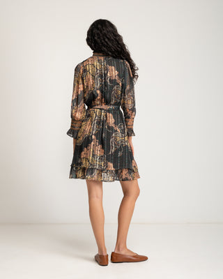 Vestido corto cuello alto Valma