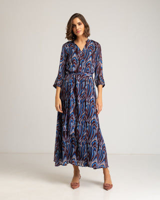 Vestido estampado etnico Varine