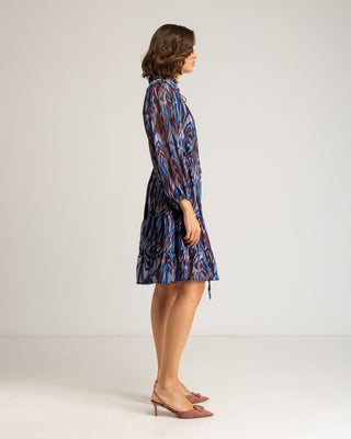 Vestido corto azul Varine