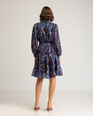 Vestido corto azul Varine