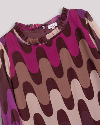 Vestido corto estampado geométrico Almara