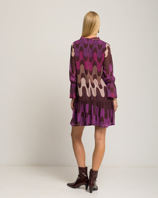 Vestido corto estampado geométrico Almara