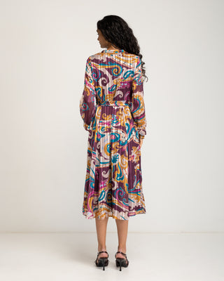 Vestido mini estampado paisley Galena