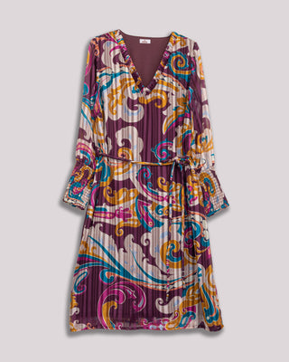 Vestido midi paisley Galena