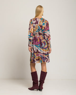 Vestido midi paisley Galena