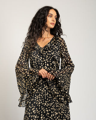 Vestido largo lunares Calista