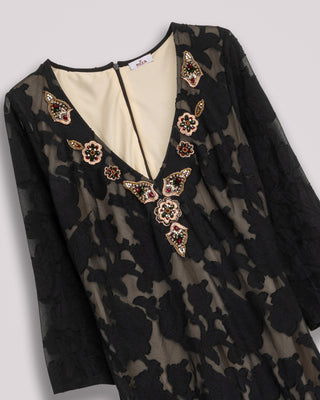 Vestido terciopelo negro Ambria