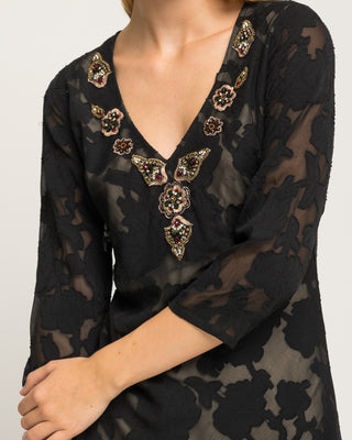 Vestido terciopelo negro Ambria