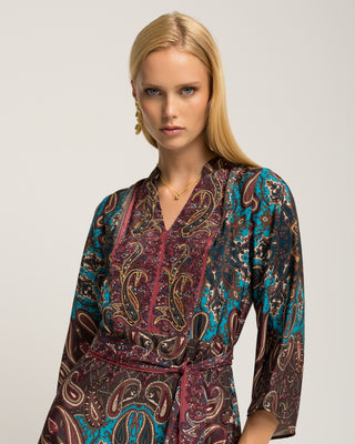 Vestido paisley midi Nalira