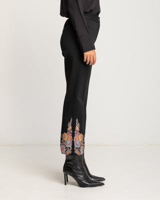Pantalón negro bordados Bani