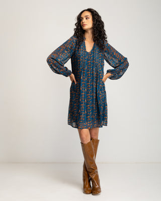 Vestido corto estampado otoñal Junia
