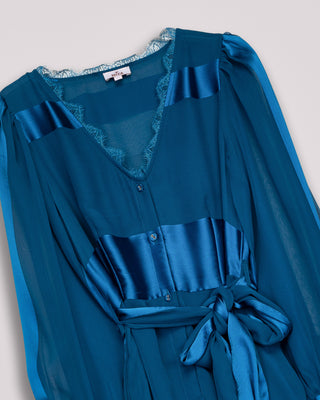 Vestido azul petróleo Valeska