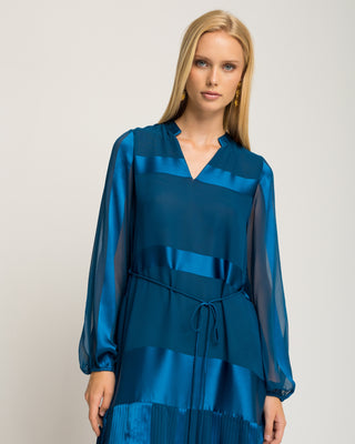 Vestido corto satinado Valeska