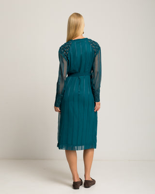 Vestido midi gasa Orea