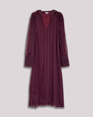 Vestido midi granate Lyria