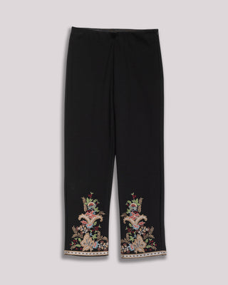 Pantalón flores bordadas Caprise