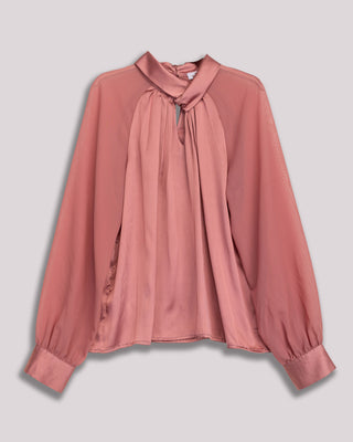 Blusa satinada rosa Marmara