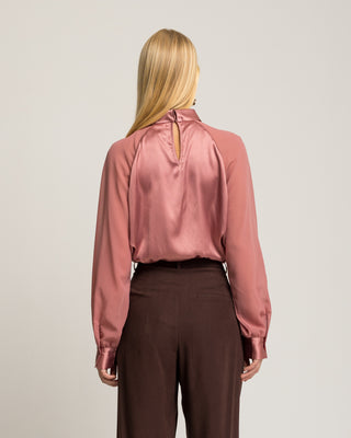 Blusa satinada rosa Marmara