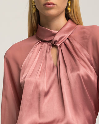 Blusa satinada rosa Marmara