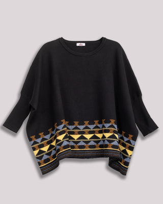 Jersey negro bordado Alisea