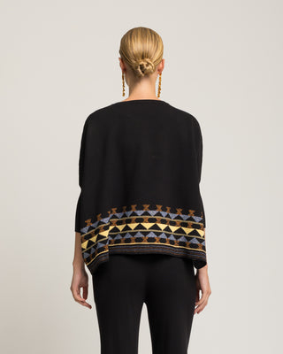 Jersey negro bordado Alisea