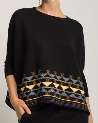 Jersey negro bordado Alisea