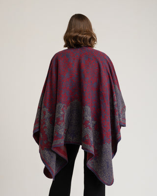 Poncho jacquard bicolor Borea