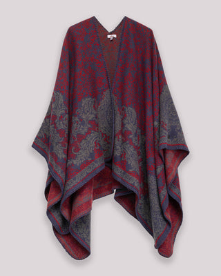 Poncho jacquard bicolor Borea