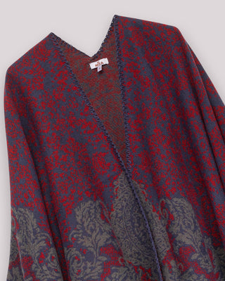 Poncho jacquard bicolor Borea
