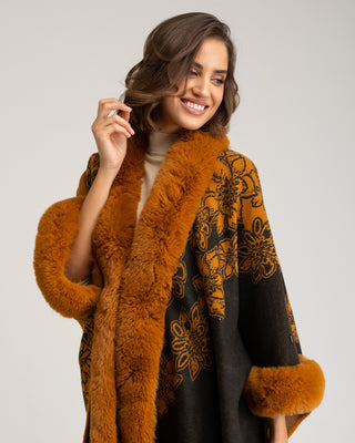 Poncho floral Olimia