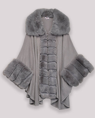 Poncho gris Gia