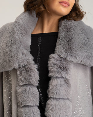 Poncho gris Gia