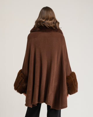 Poncho strass chocolate Gia