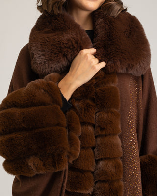 Poncho strass chocolate Gia
