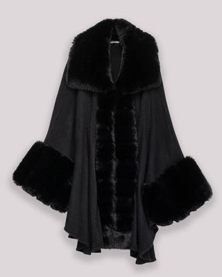 Poncho negro Gia