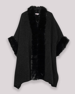 Poncho negro Cassia