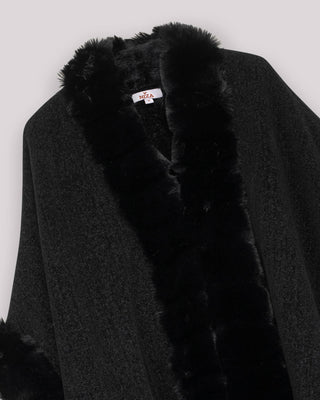 Poncho negro Cassia