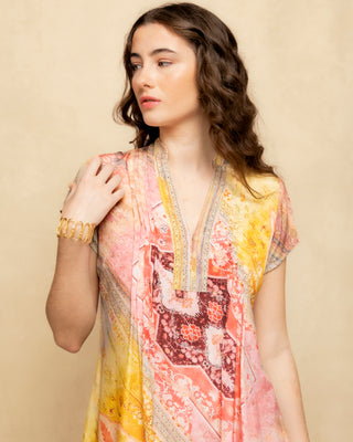 Vestido corto fluido Sahara