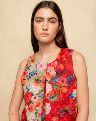 falda roja estampada 3