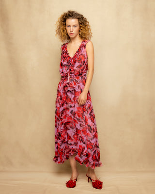 vestido largo fucsia 5