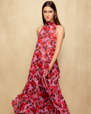 vestido largo cuello halter 8