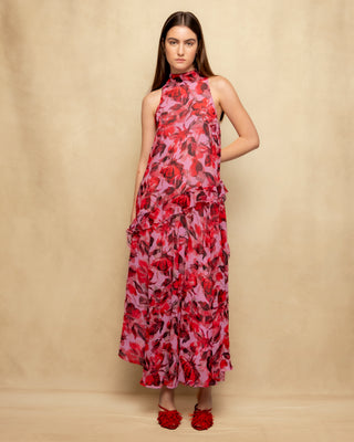 vestido largo cuello halter 1