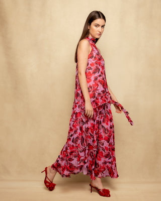 vestido largo cuello halter 6