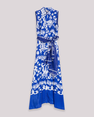 vestido midi azul marino 7