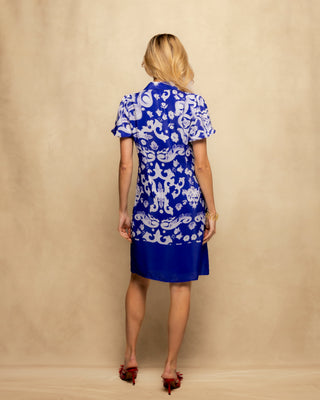 vestido corto azul marino 6