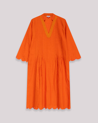 vestido naranja corto 7