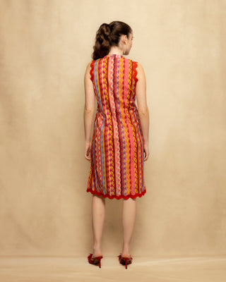 vestido estampado etnico corto 4