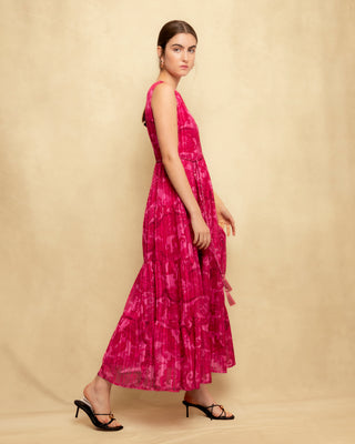 vestido midi fucsia 2