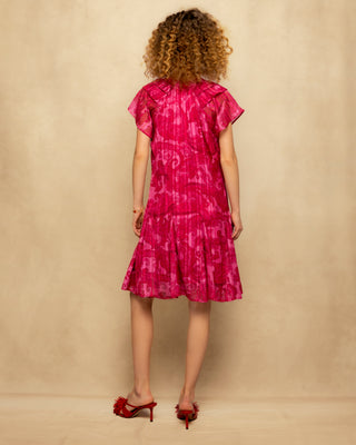 vestido corto con volantes 4