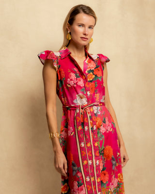 vestido largo camisero flores 6